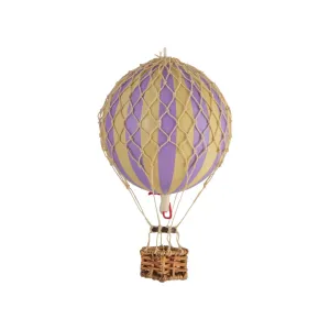 Authentic Models Floating The Skies. Lavender - Hot Air Balloon Hanging Decor - 13cm
