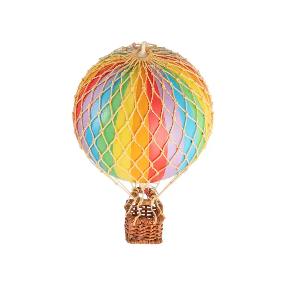 Authentic Models Floating The Skies. Rainbow - Hot Air Balloon Hanging Decor - 13cm