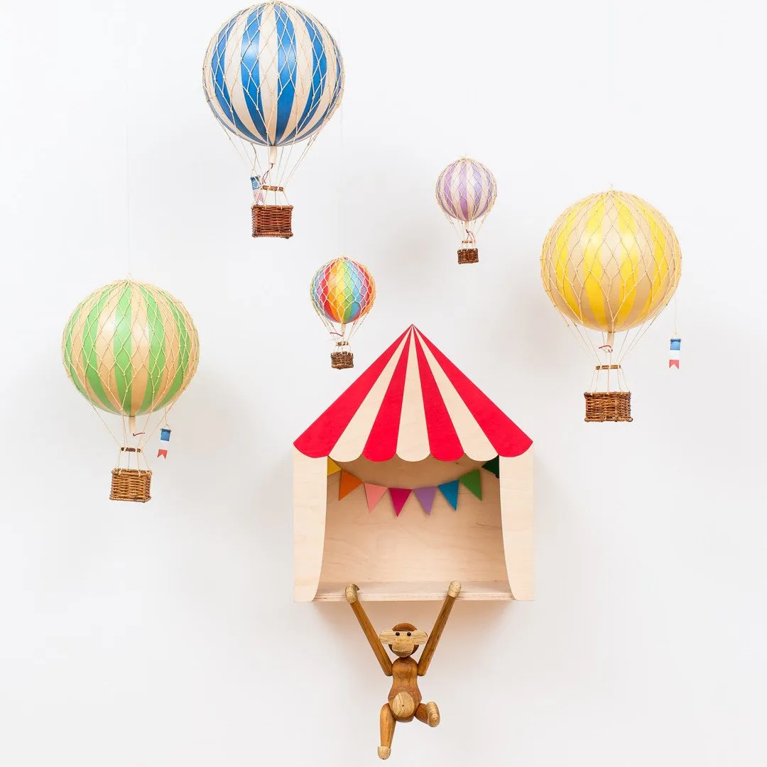 Authentic Models Floating The Skies. Rainbow - Hot Air Balloon Hanging Decor - 13cm