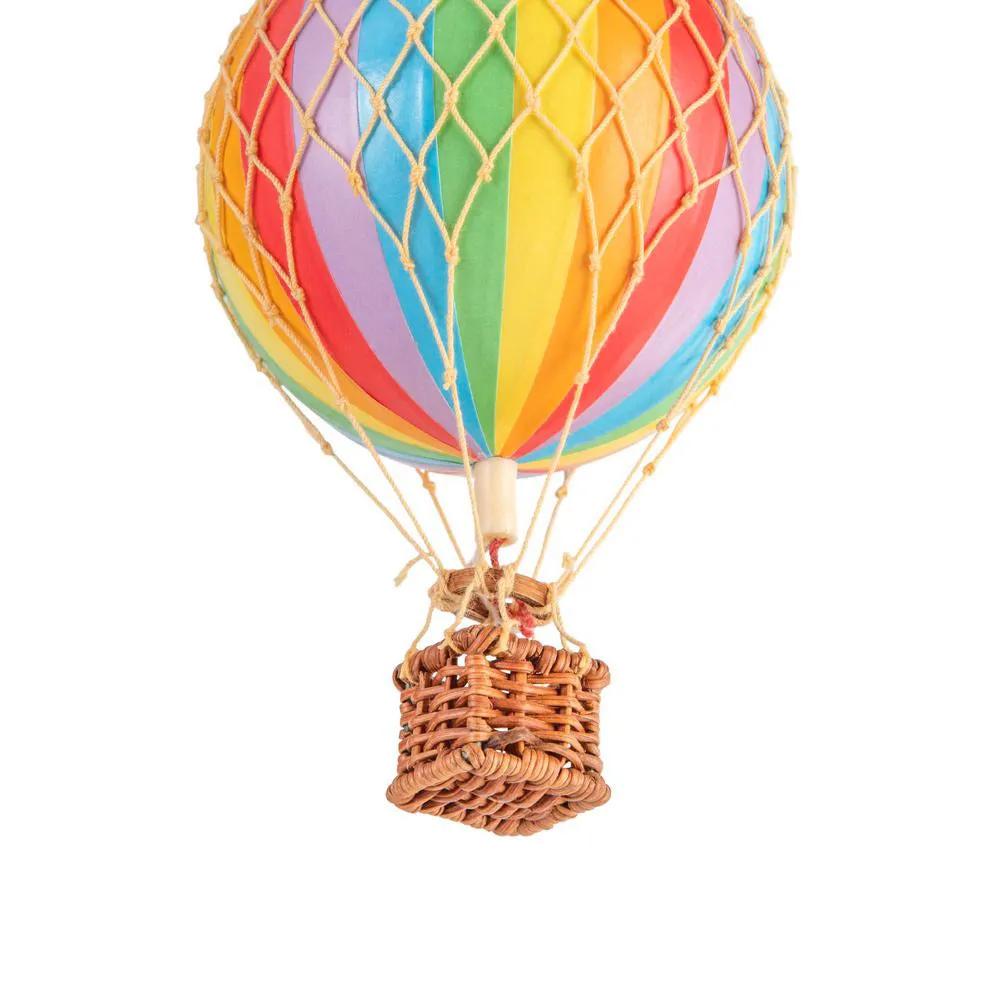 Authentic Models Floating The Skies. Rainbow - Hot Air Balloon Hanging Decor - 13cm