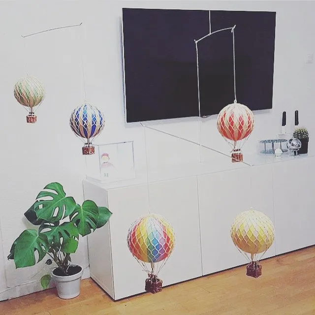 Authentic Models Royal Aero. Lavender - Hot Air Balloon Hanging Decor - 56cm