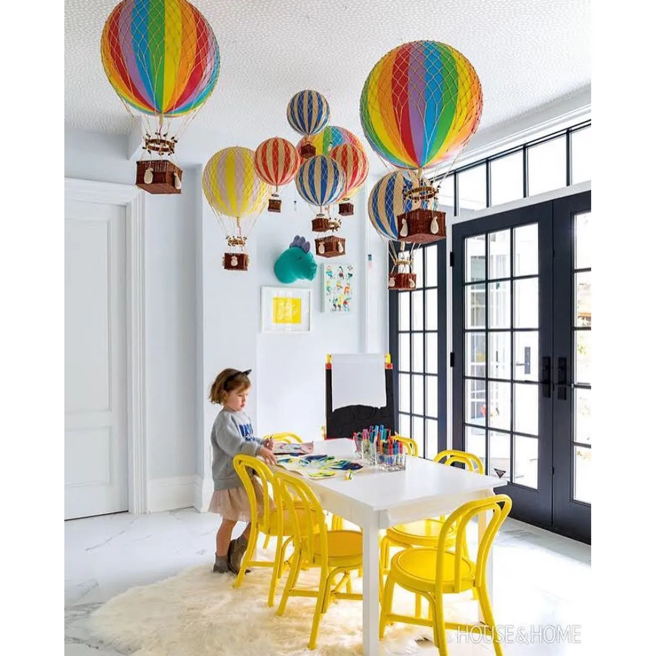 Authentic Models Royal Aero. Lavender - Hot Air Balloon Hanging Decor - 56cm