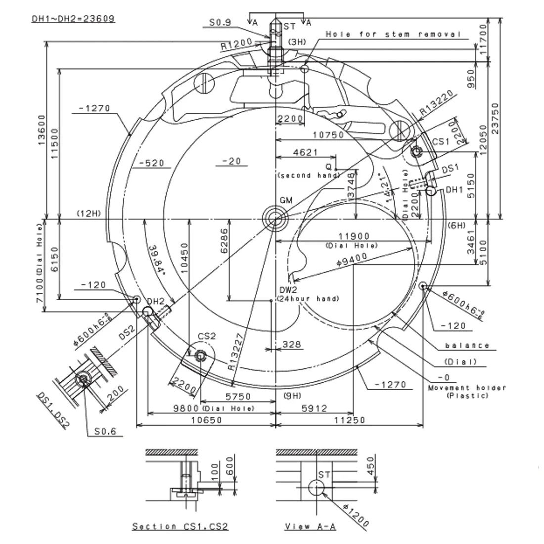 Automatic Movement MIYOTA 82S7 Watch Movement