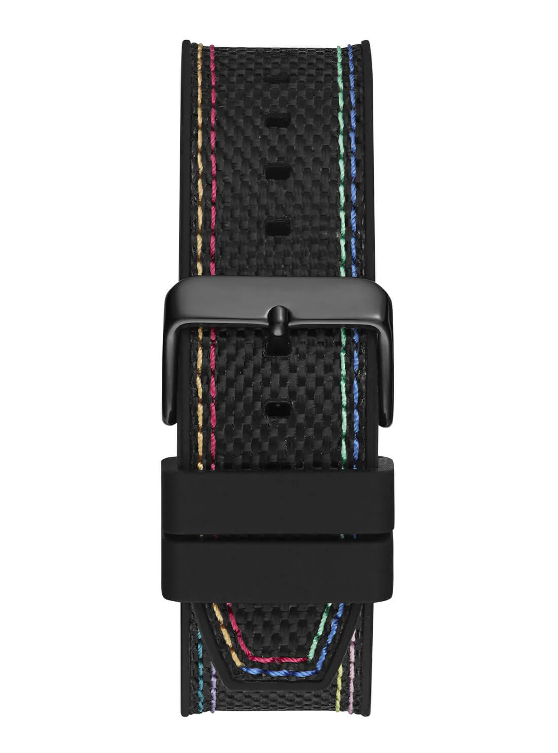 Black Energy Multi Crystal Silicone Watch