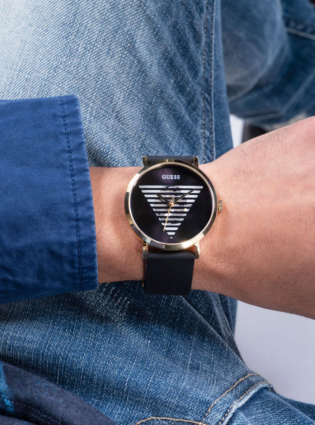 Black Gold Idol Silicone Watch