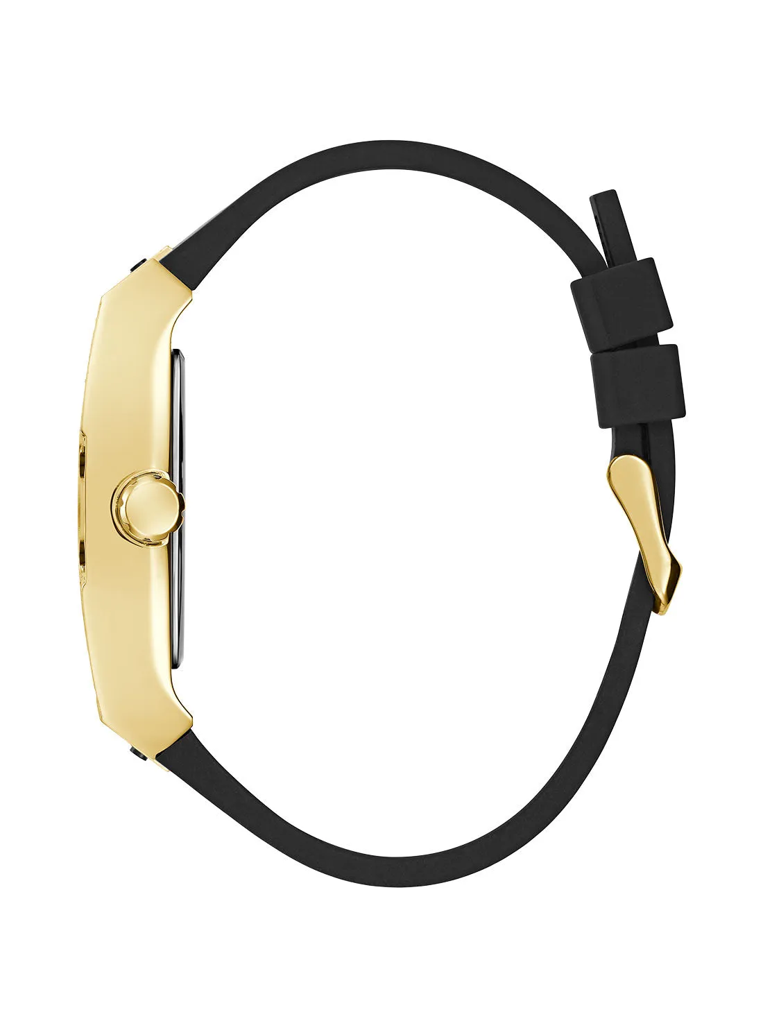 Black Gold Legend Silicone Glitz Watch