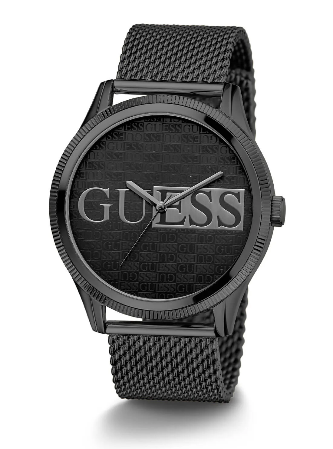 Black Reputation Logo Mesh Watch