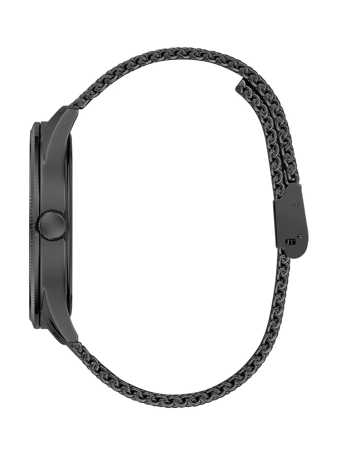 Black Reputation Logo Mesh Watch