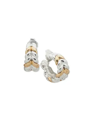 Braided Hoop Earring - Gold/Silver