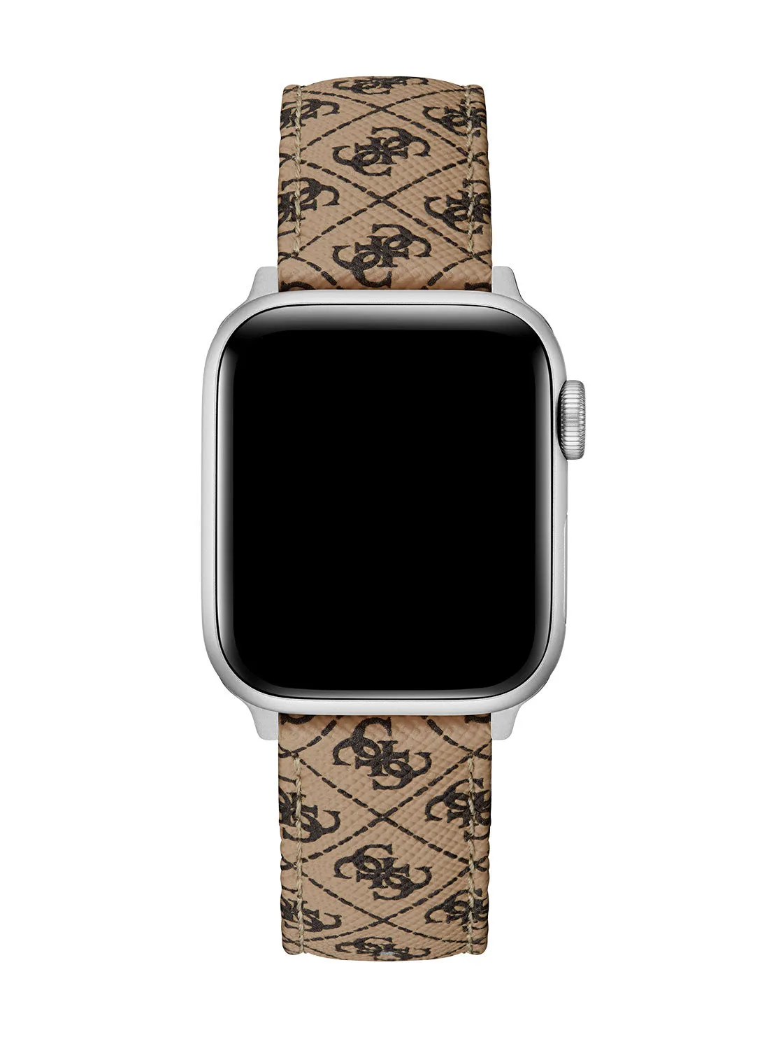 Brown Quattro G Leather Apple Watch Strap