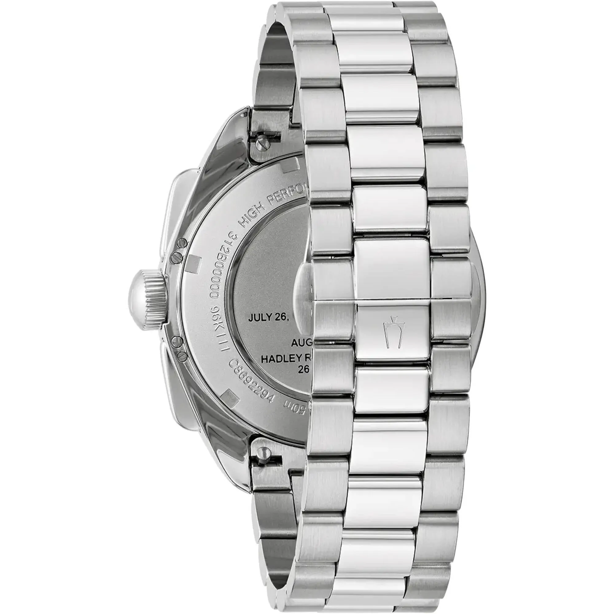 Bulova Men's Watch - Lunar Pilot Quartz Chronograph Black Dial Bracelet | 96K111