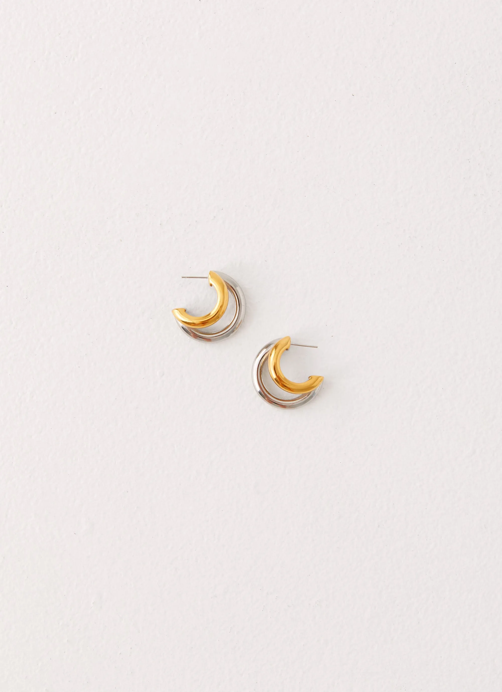 Cannon Earrings - Gold/Silver