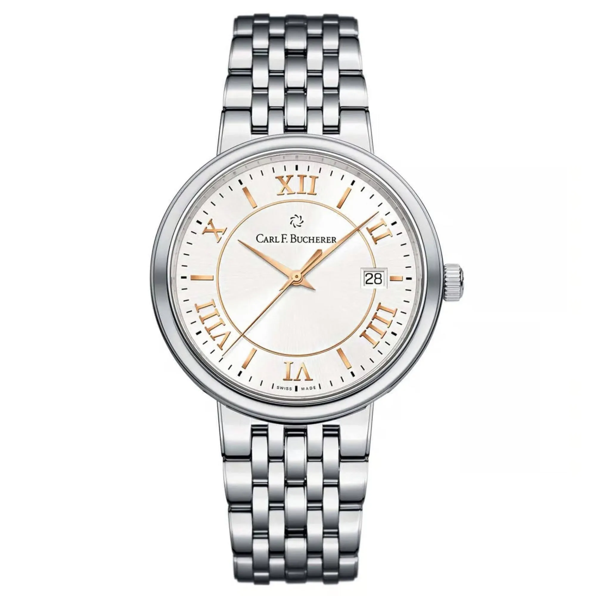 Carl Bucherer Unisex Watch - Adamavi White Dial Steel Bracelet | 00.10314.08.15.22
