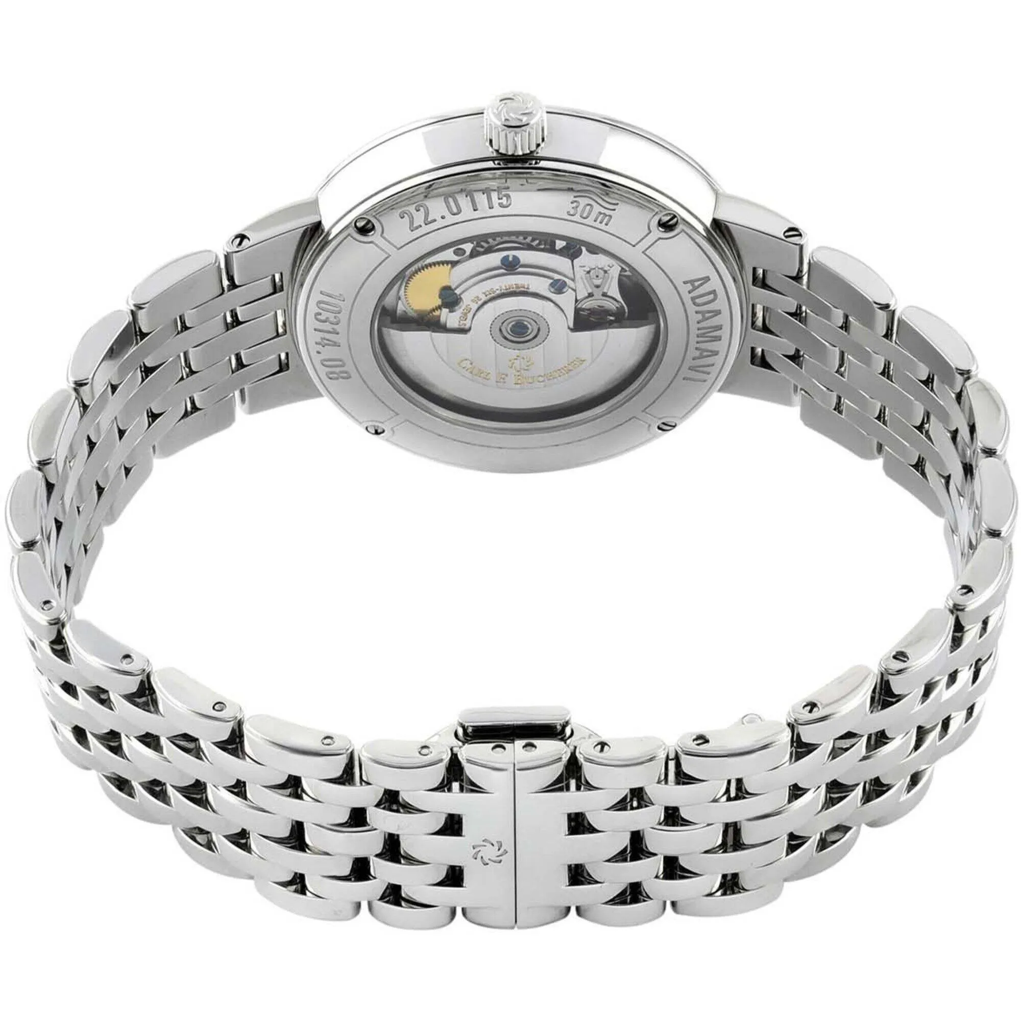 Carl Bucherer Unisex Watch - Adamavi White Dial Steel Bracelet | 00.10314.08.15.22