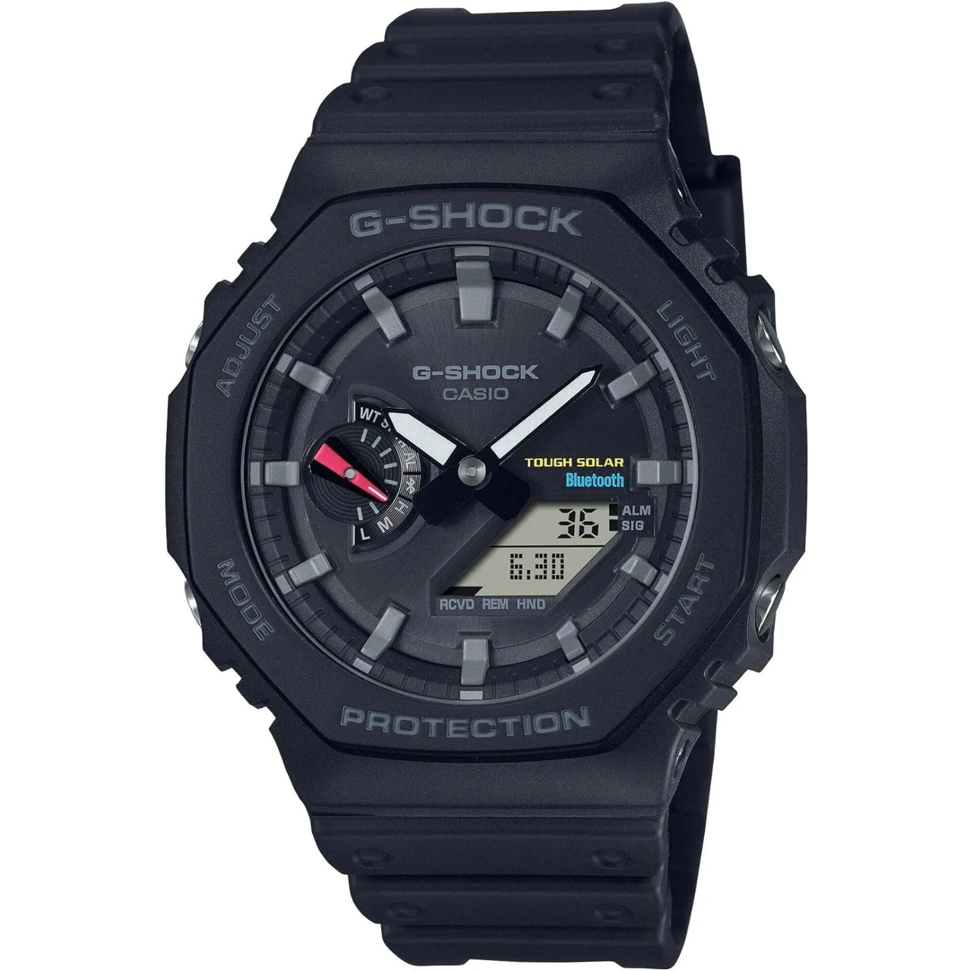 Casio Men's Analog Digital Watch - G-Shock 2100 Series Alarm Resin Strap | GAB2100-1A