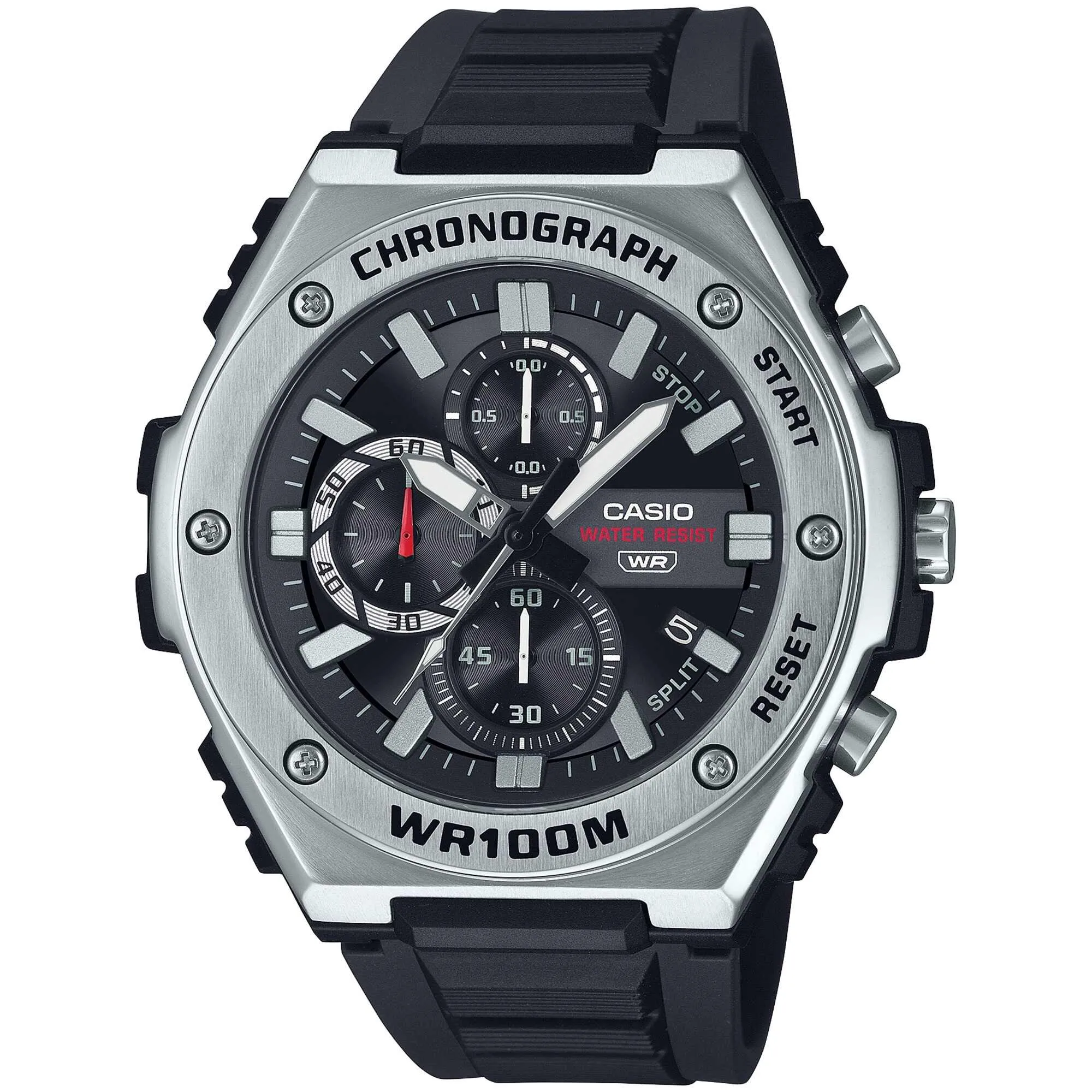 Casio Men's Watch - Chronograph Quartz Black Dial Resin Strap | MWA300H-1A