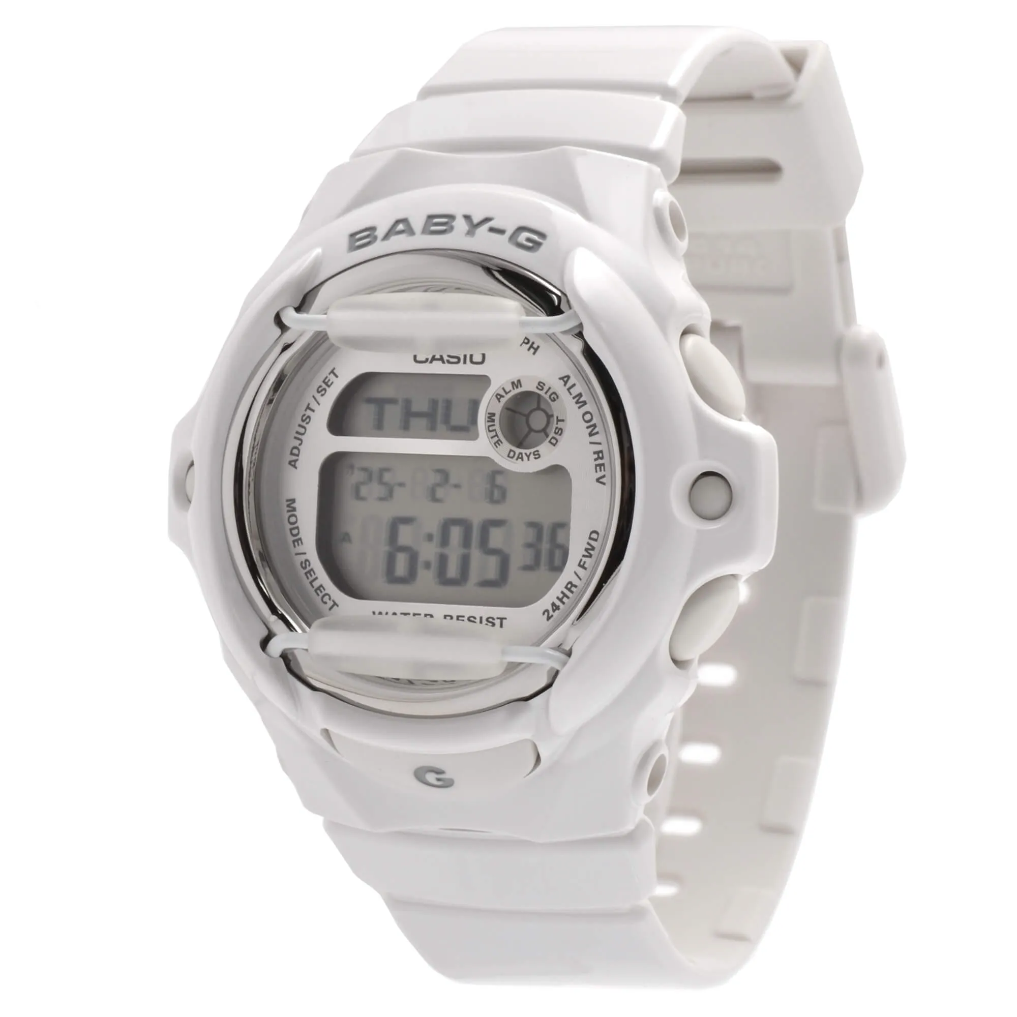 Casio Women's Digital Alarm Watch - Baby-G Dive Grey Dial Resin Strap | BG169R-7A