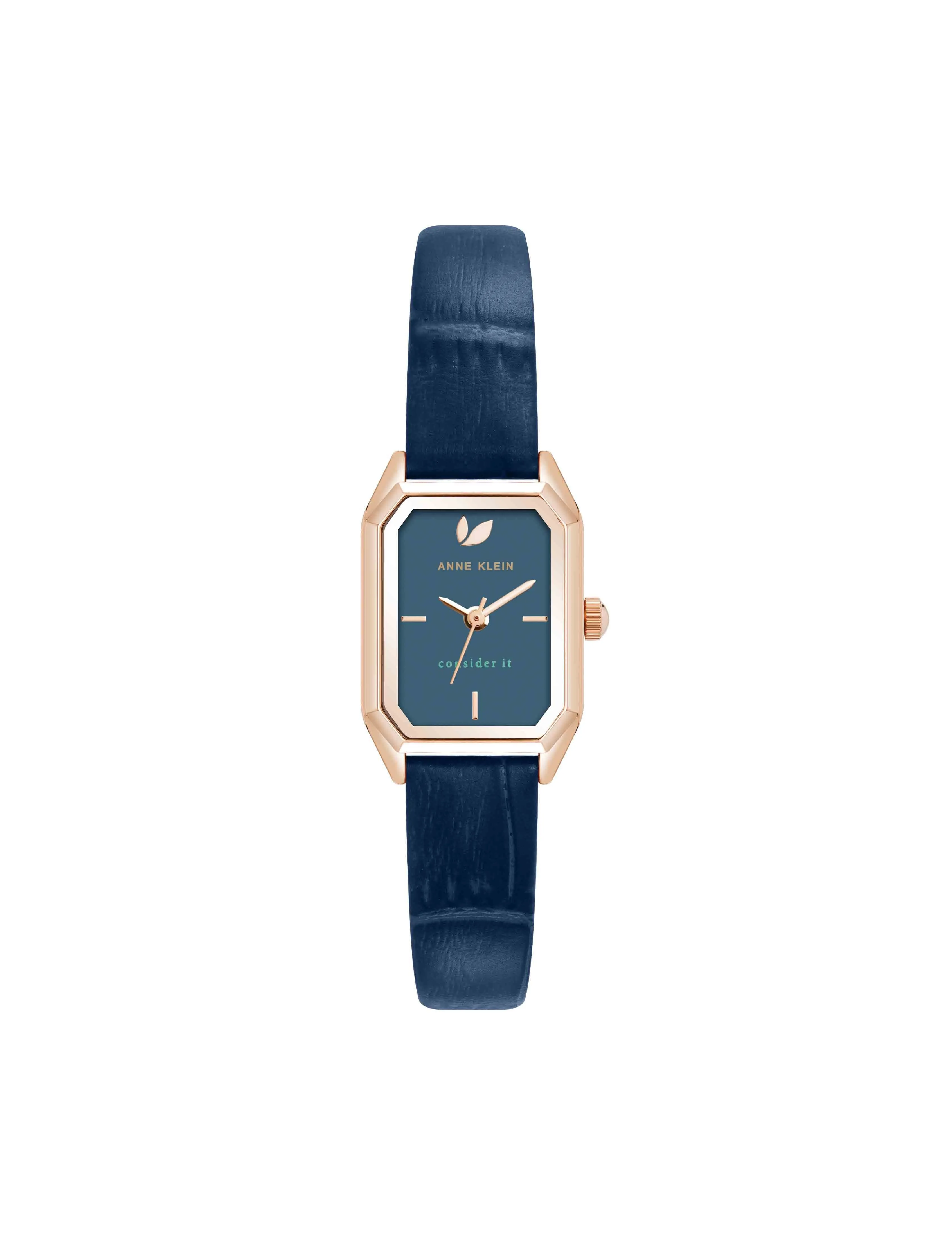Consider It Octagonal Leather Band Watch