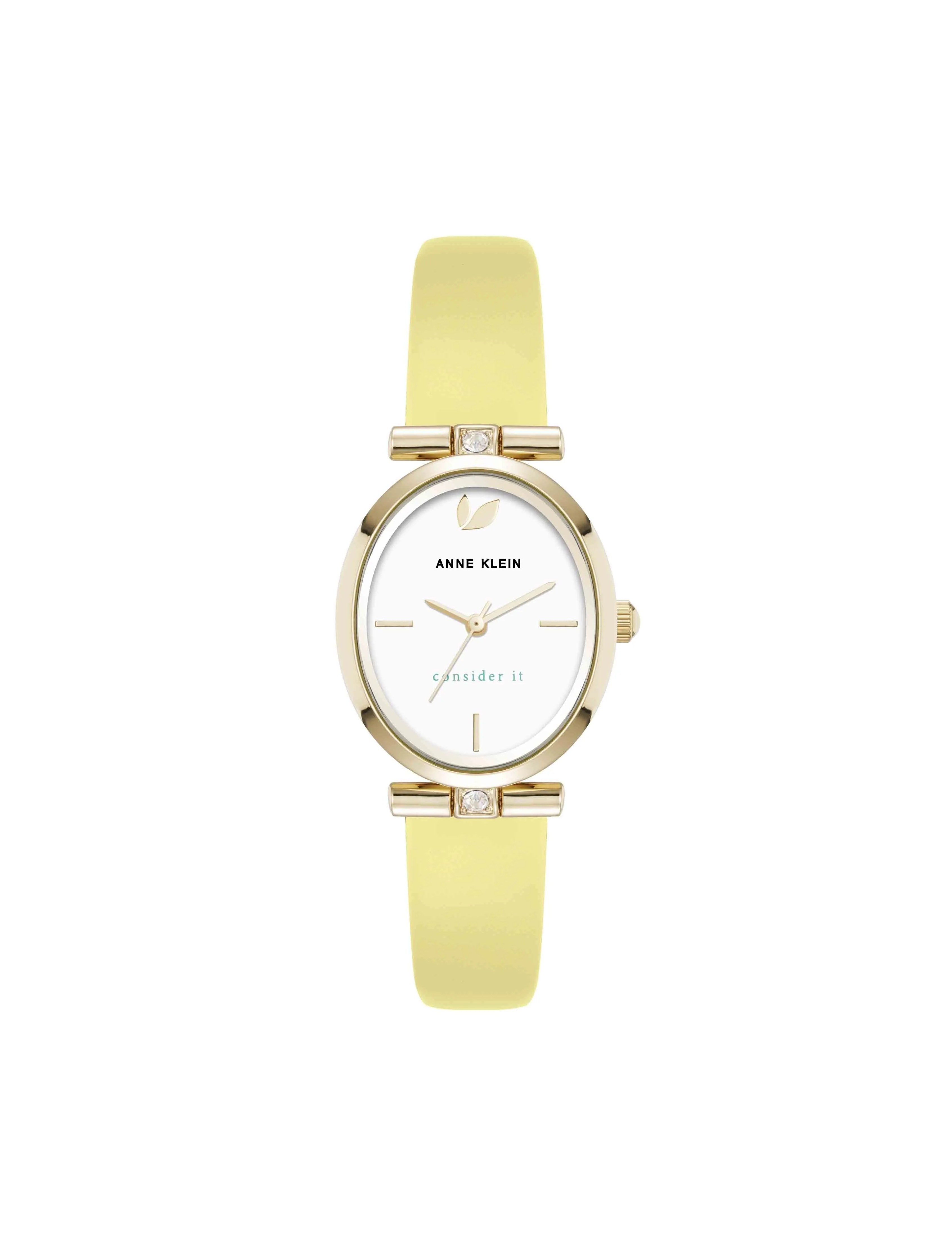 Consider It Oval Case Leather Watch
