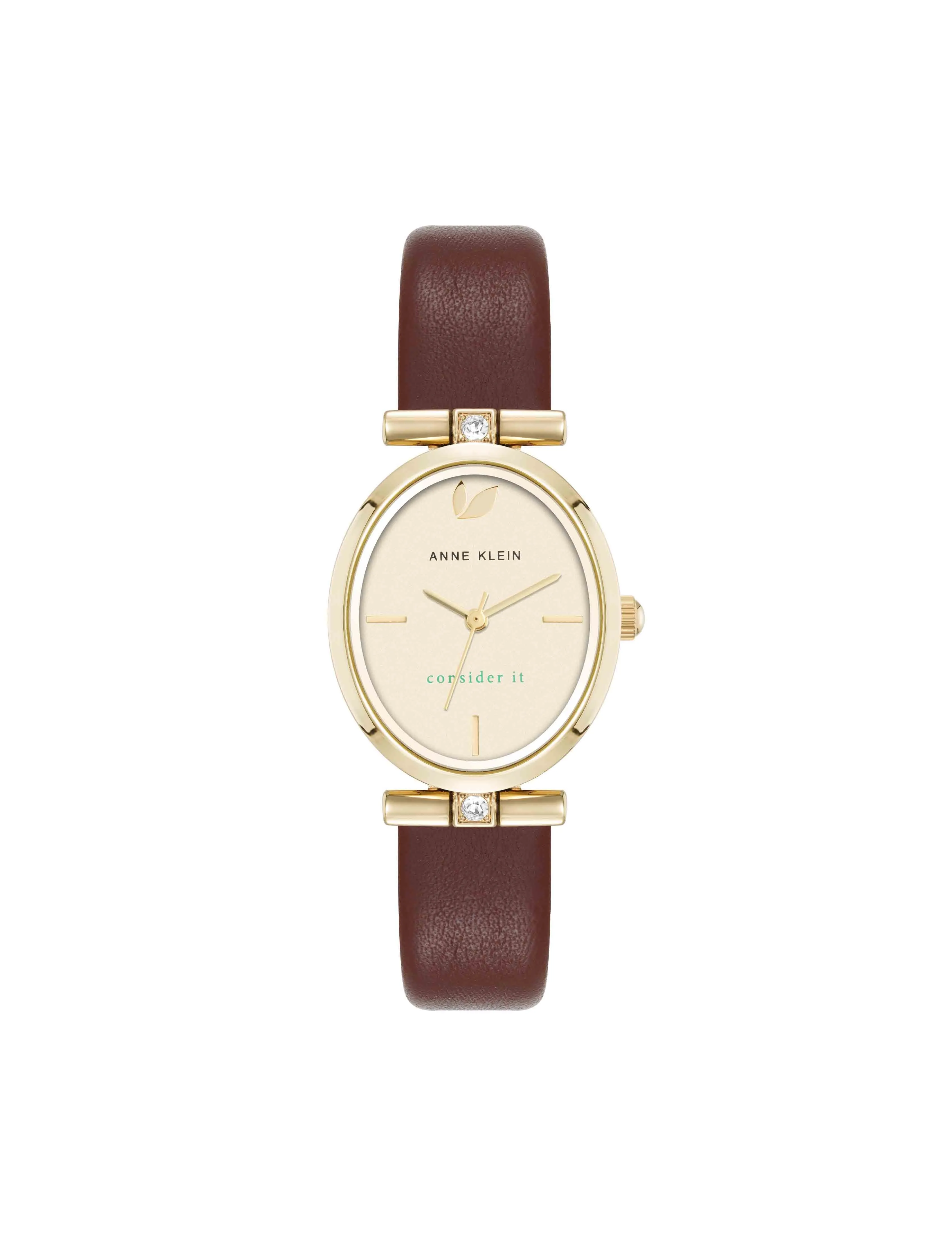 Consider It Oval Case Leather Watch