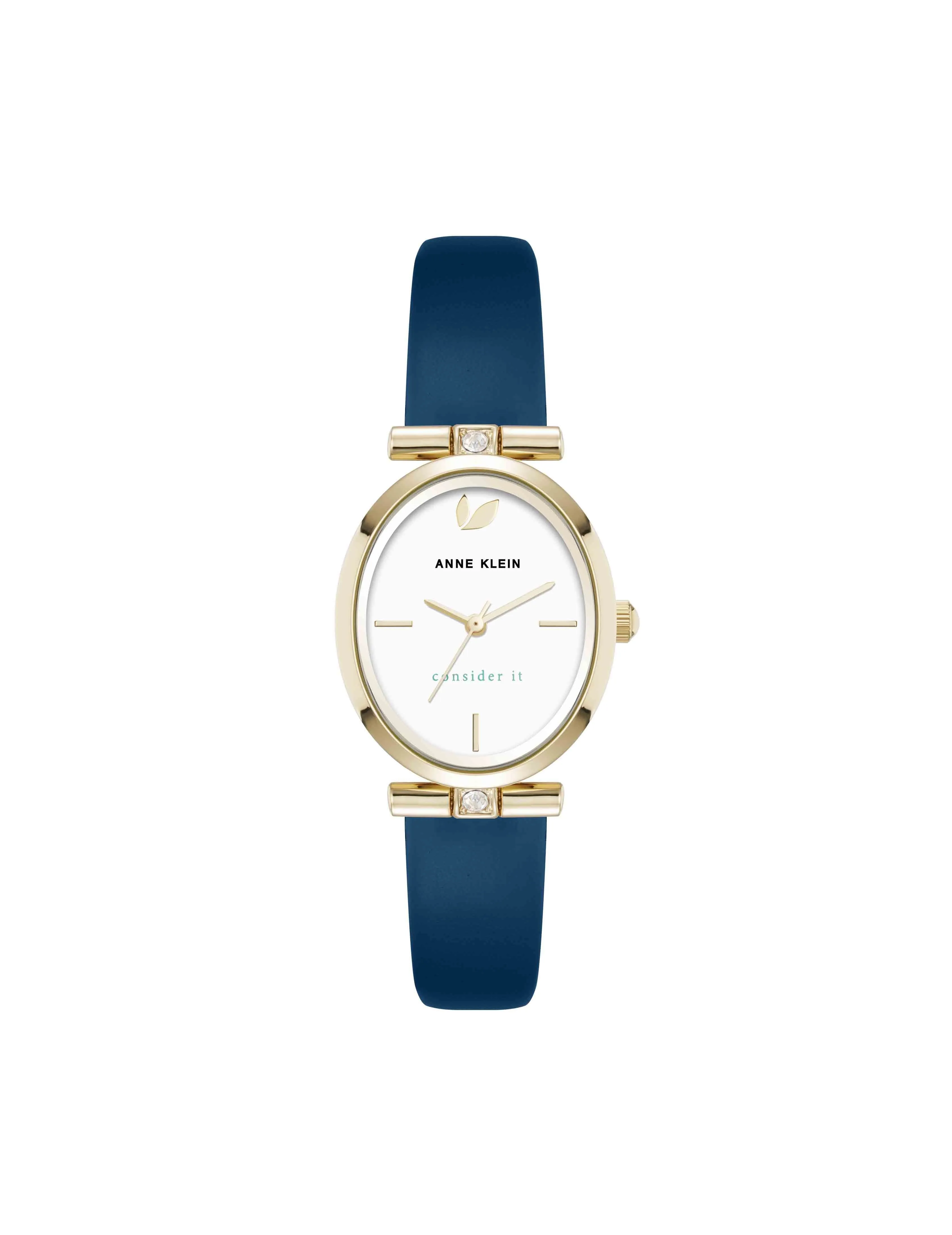 Consider It Oval Case Leather Watch