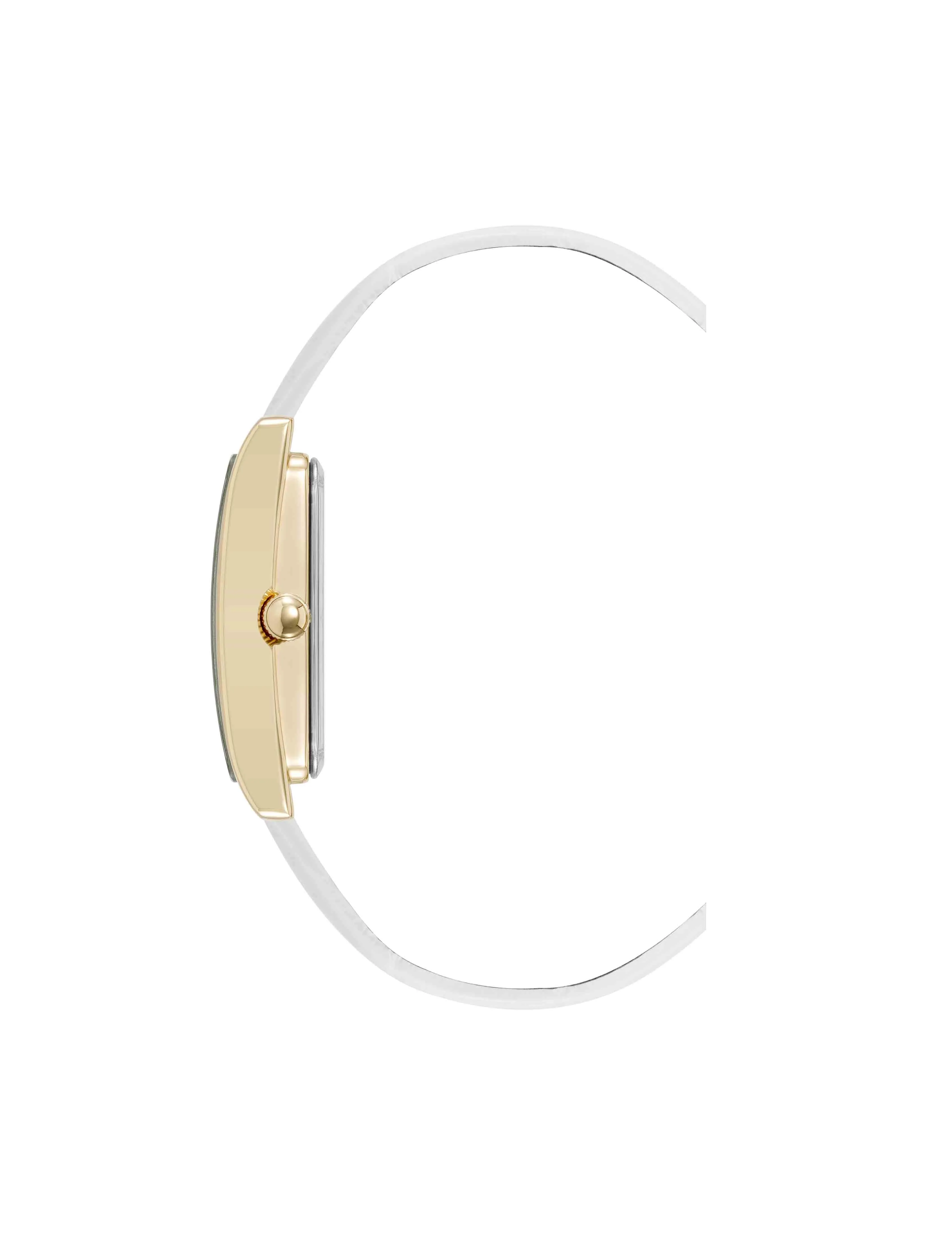 Consider It Rectangular Leather Band Watch