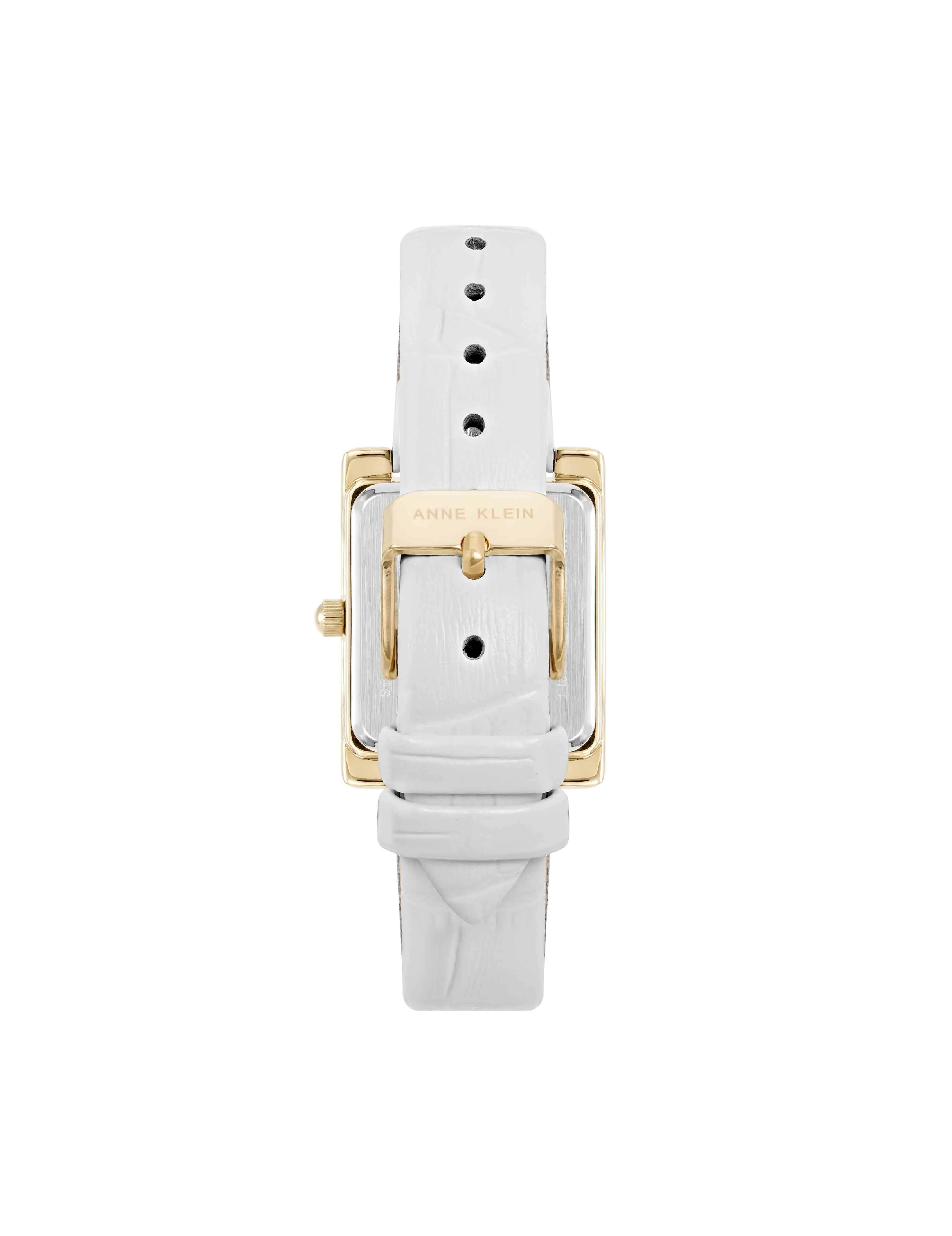 Consider It Rectangular Leather Band Watch