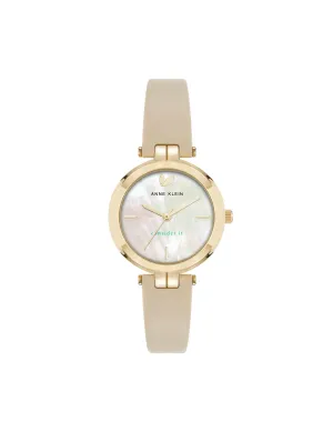 Consider It Round Leather Band Watch