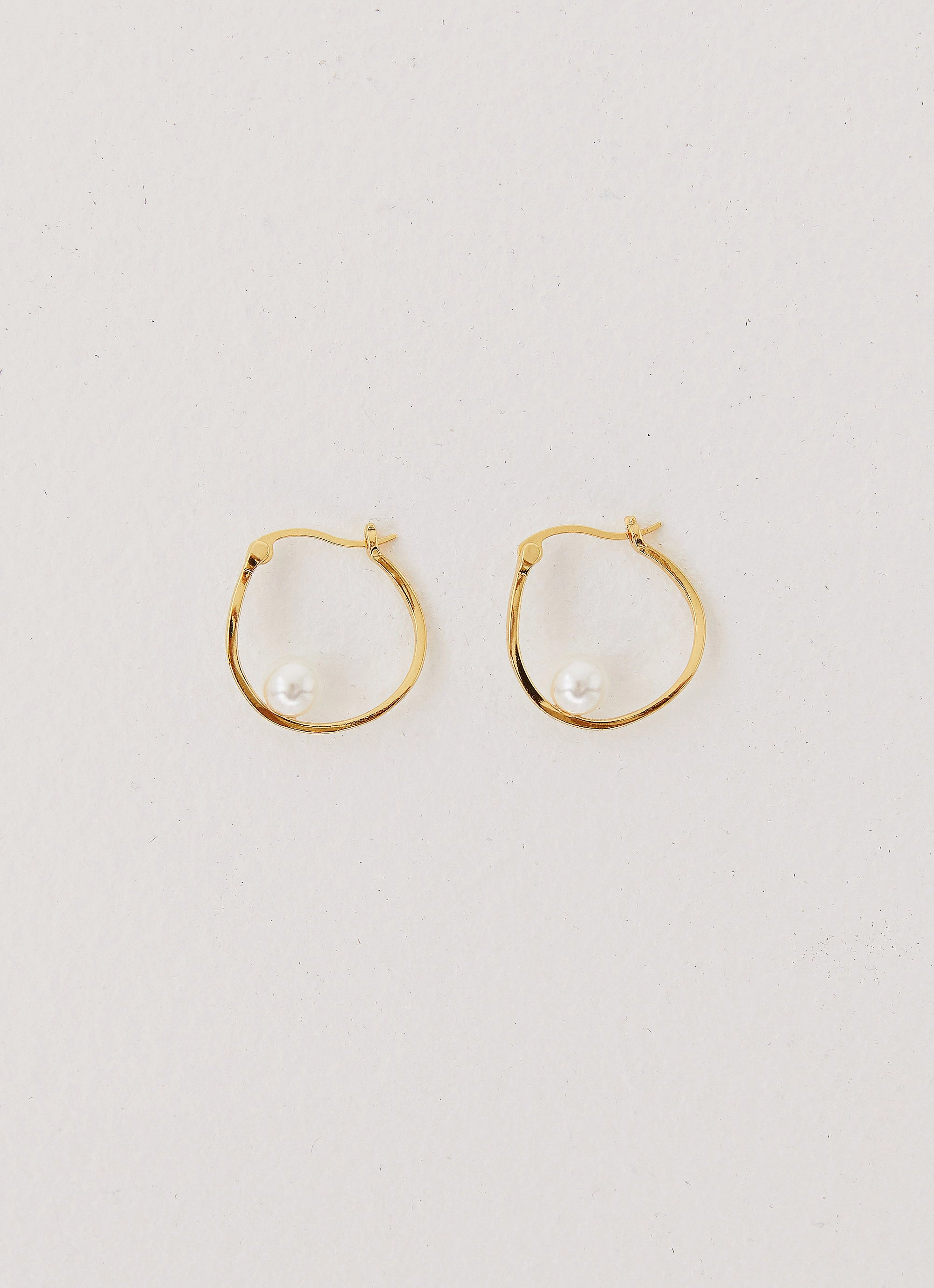 Cosima Abstract Hoop Earring - Gold