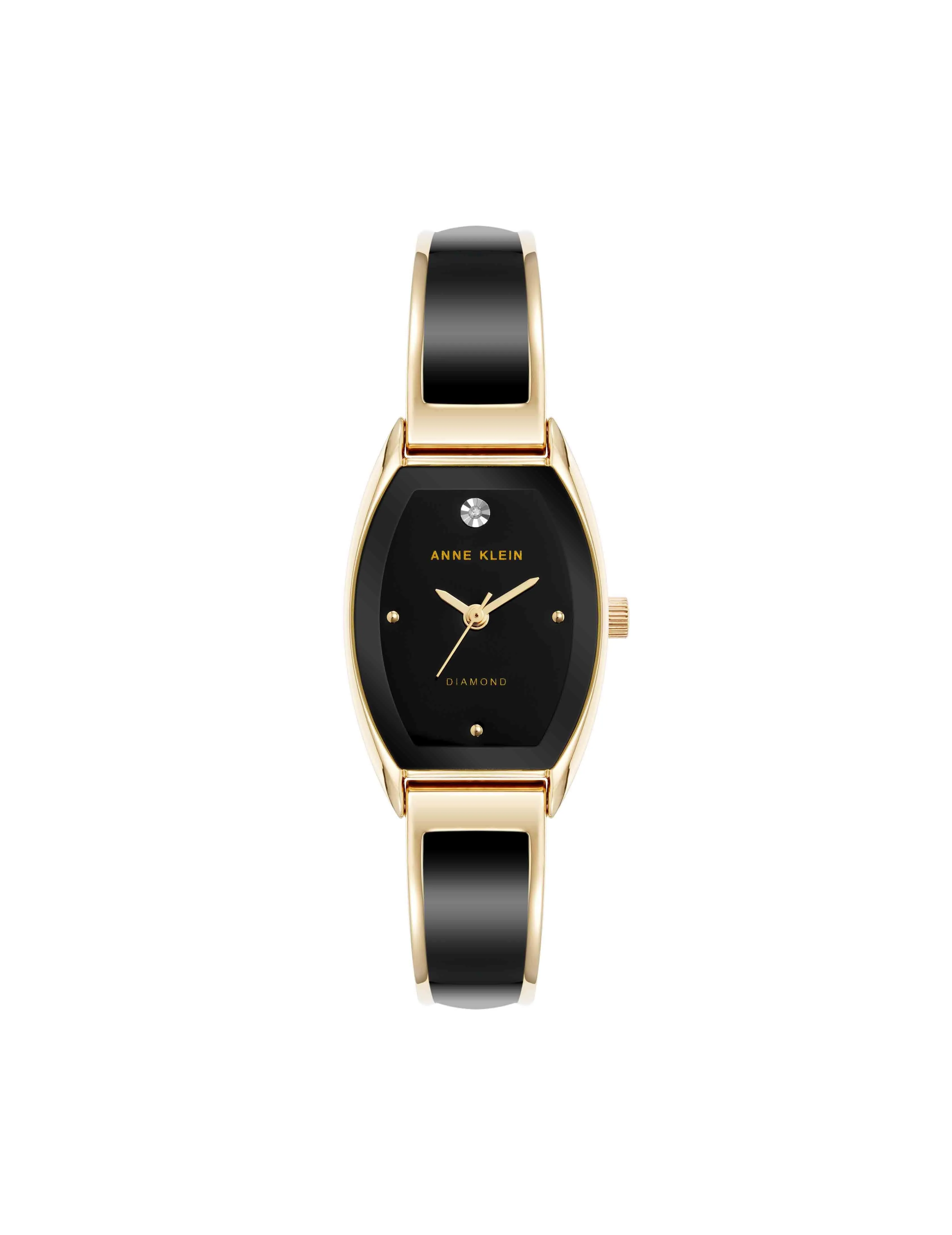 Cushion Case Diamond Dial Bangle Watch