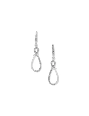 Drop Knot Pierced Earrings