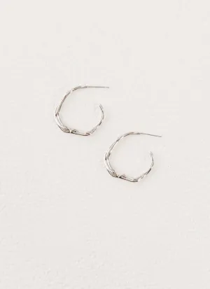 Etta Hoop Earrings - Silver