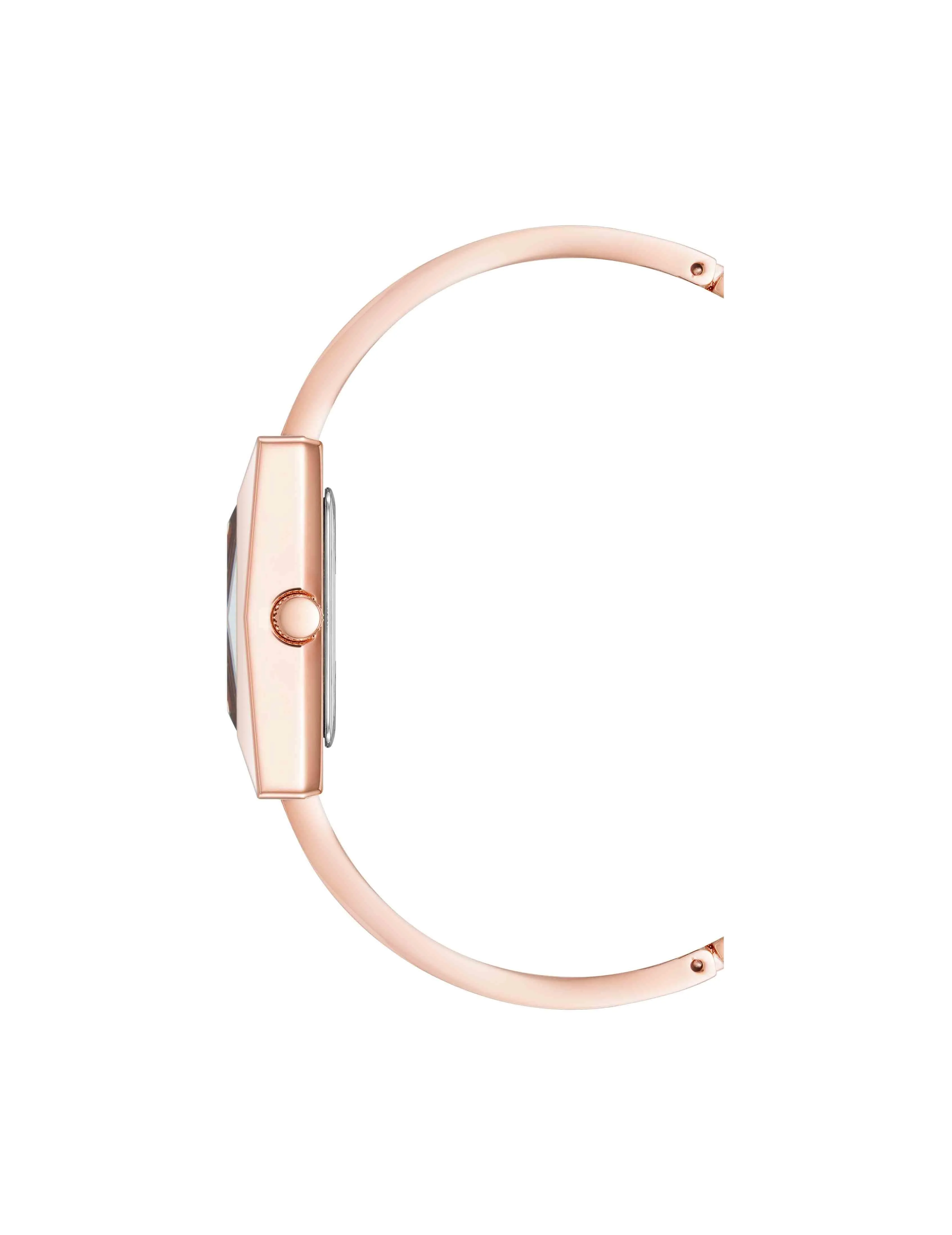 Faceted Case Bangle Watch