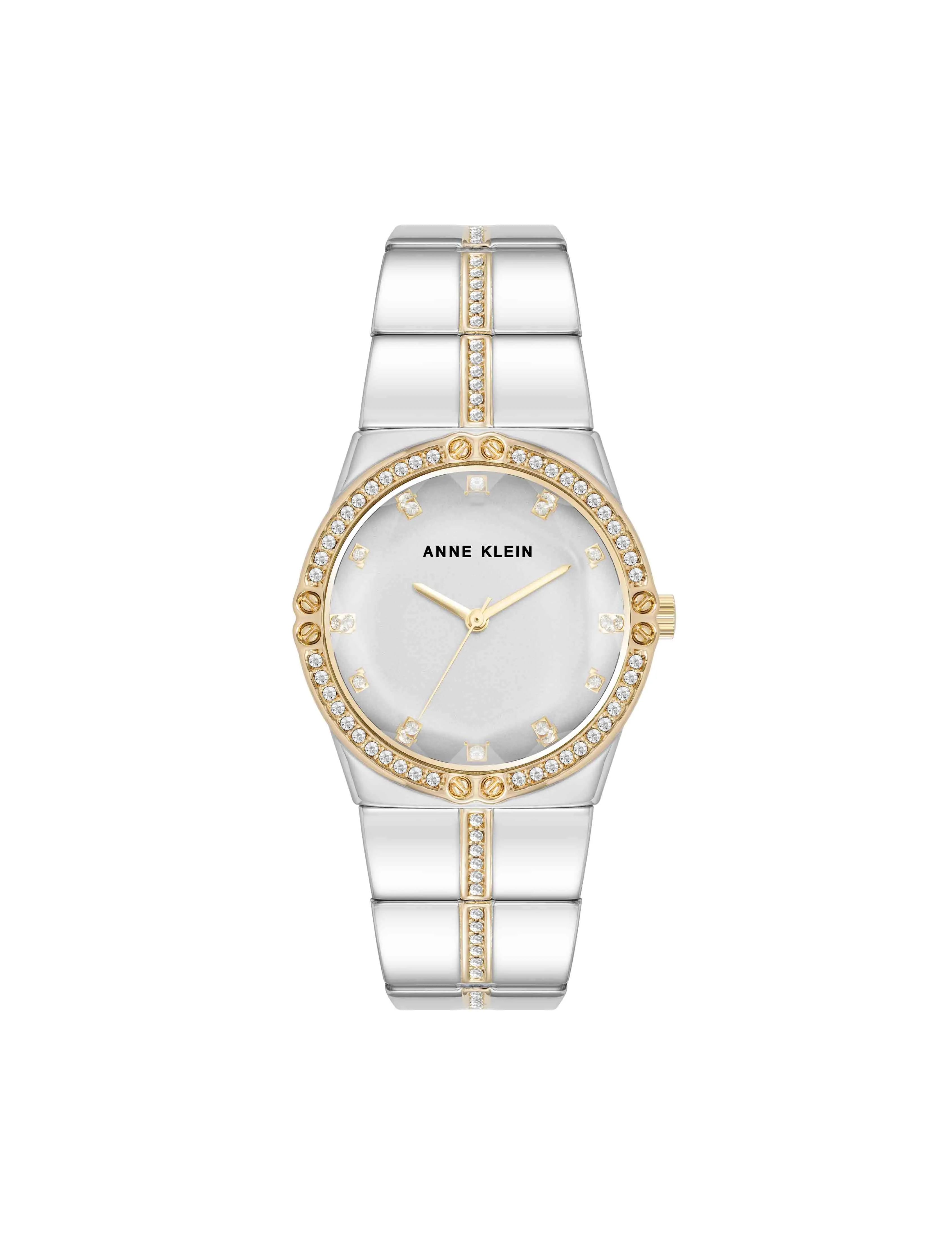 Faceted Crystal Bezel Watch