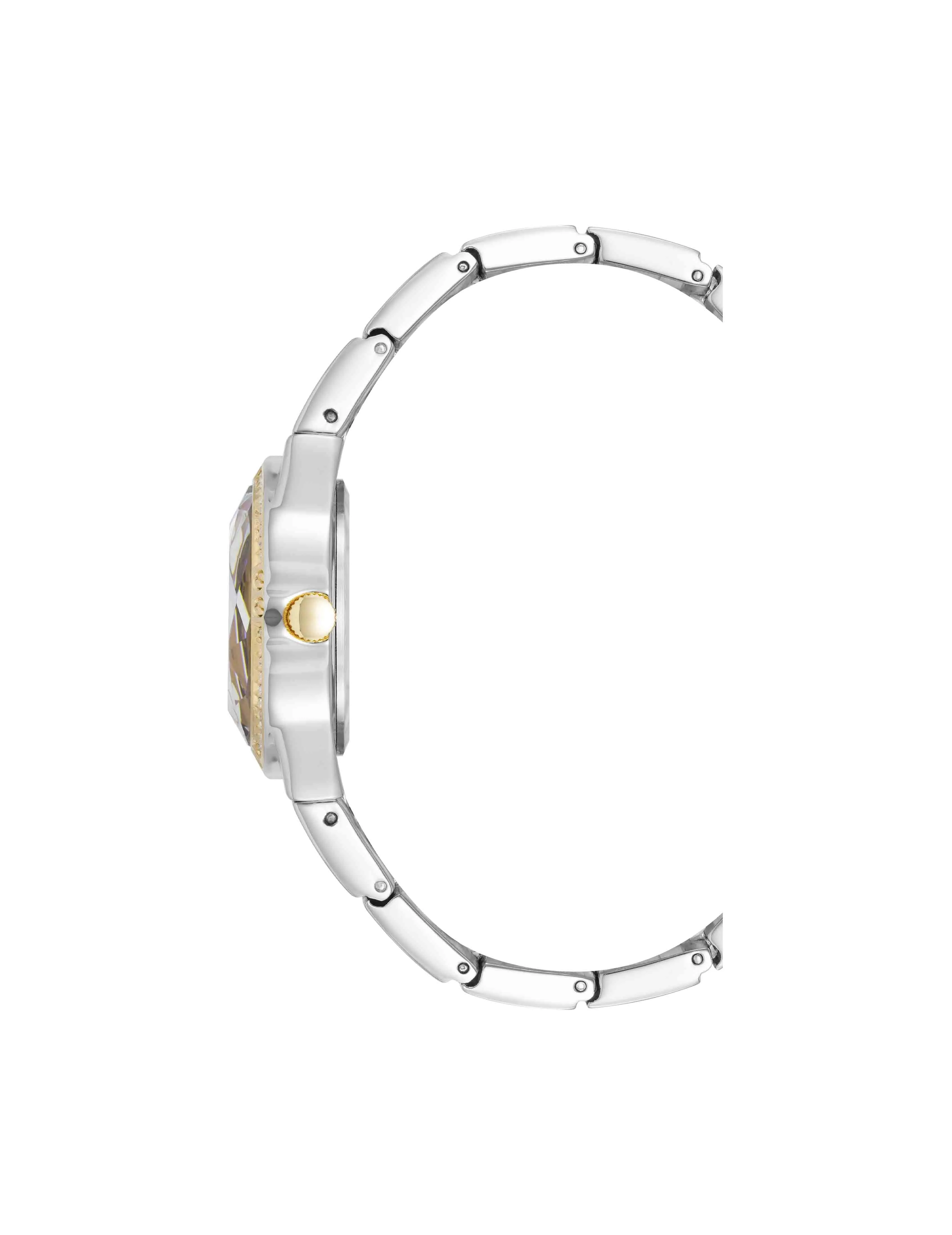 Faceted Crystal Bezel Watch