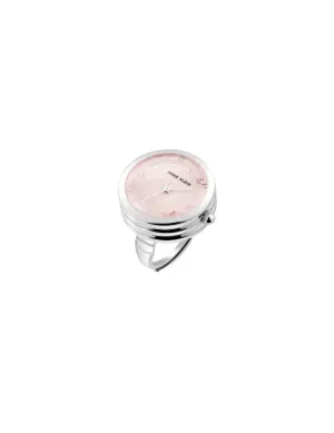 Faceted Crystal Ring Watch