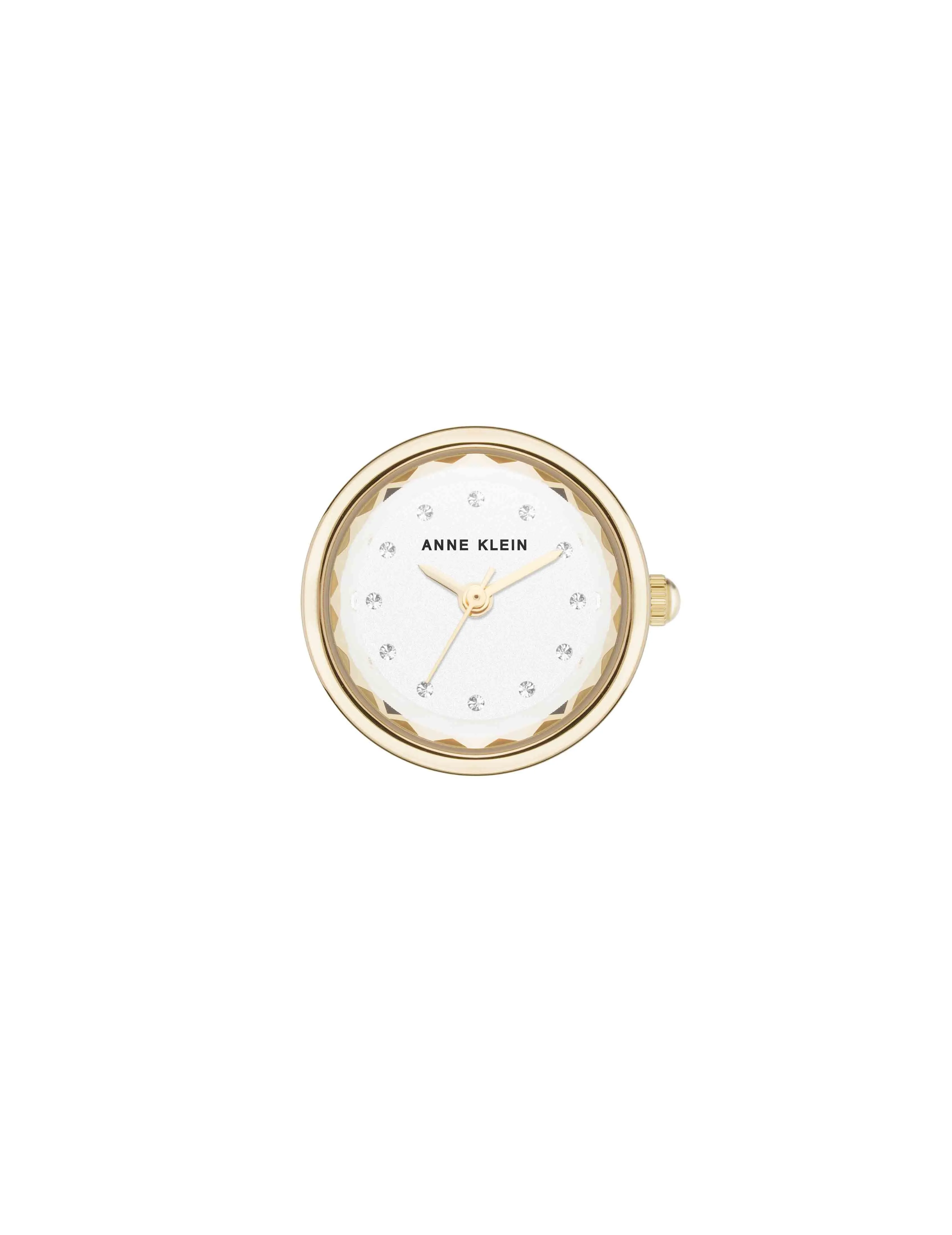 Faceted Crystal Ring Watch
