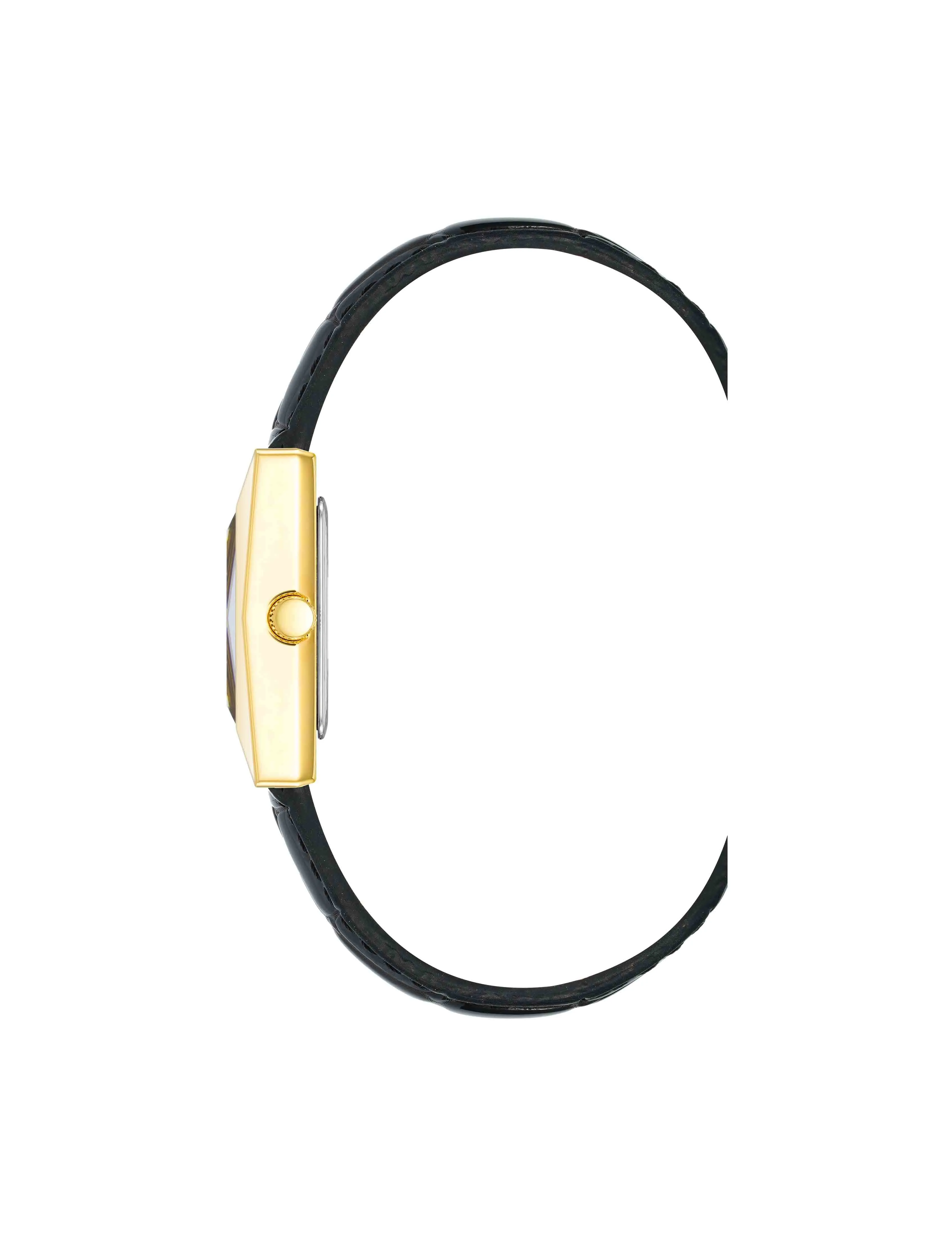 Faceted Rectangular Case Watch