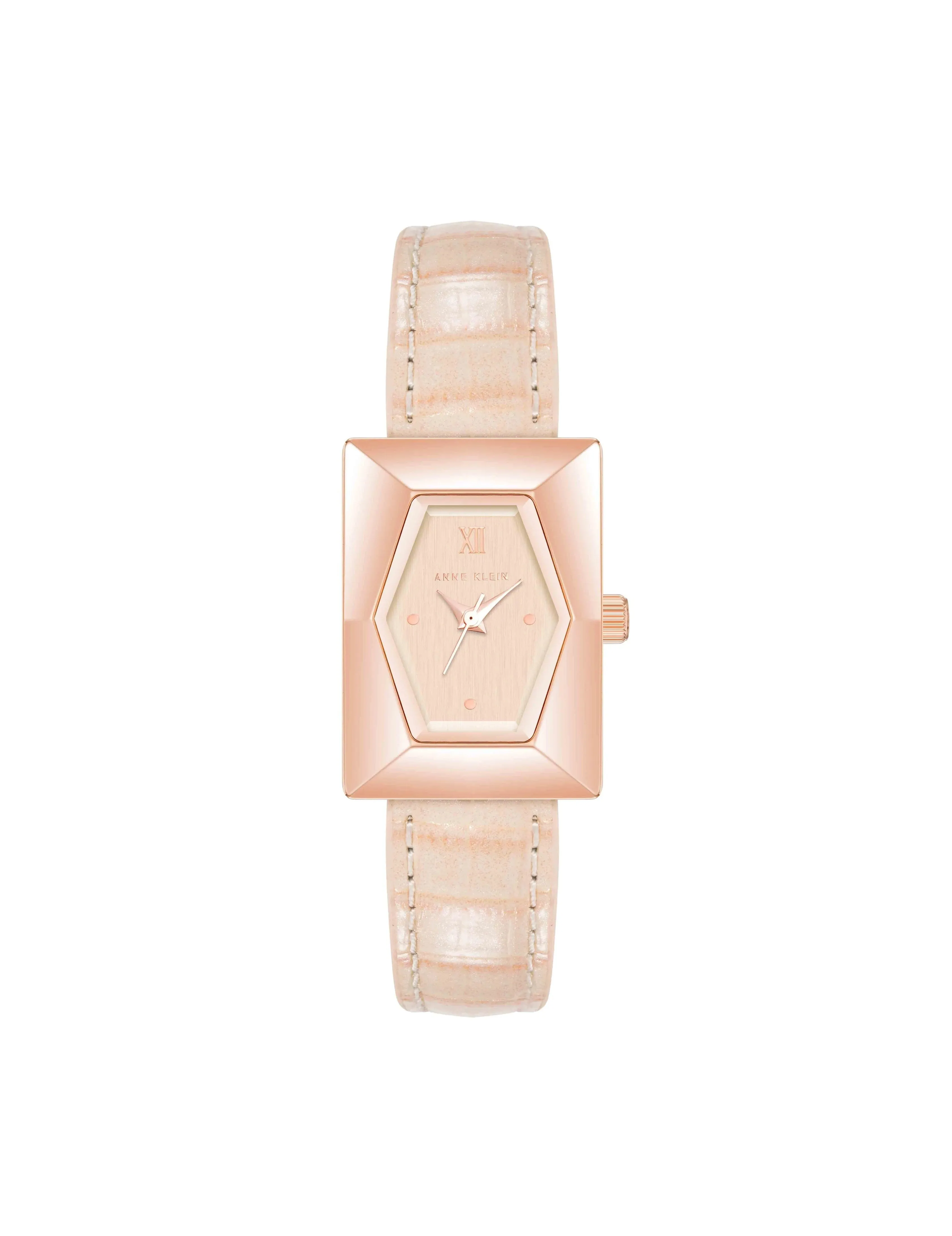 Faceted Rectangular Case Watch