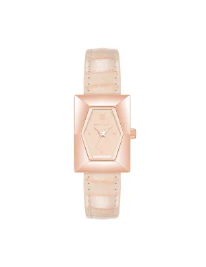 Faceted Rectangular Case Watch