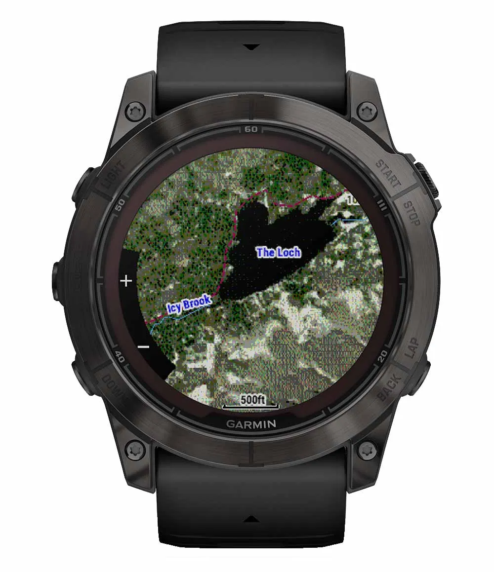 Fenix 7X Pro Saph Solar Crbn Gry Ti w/ Black Band