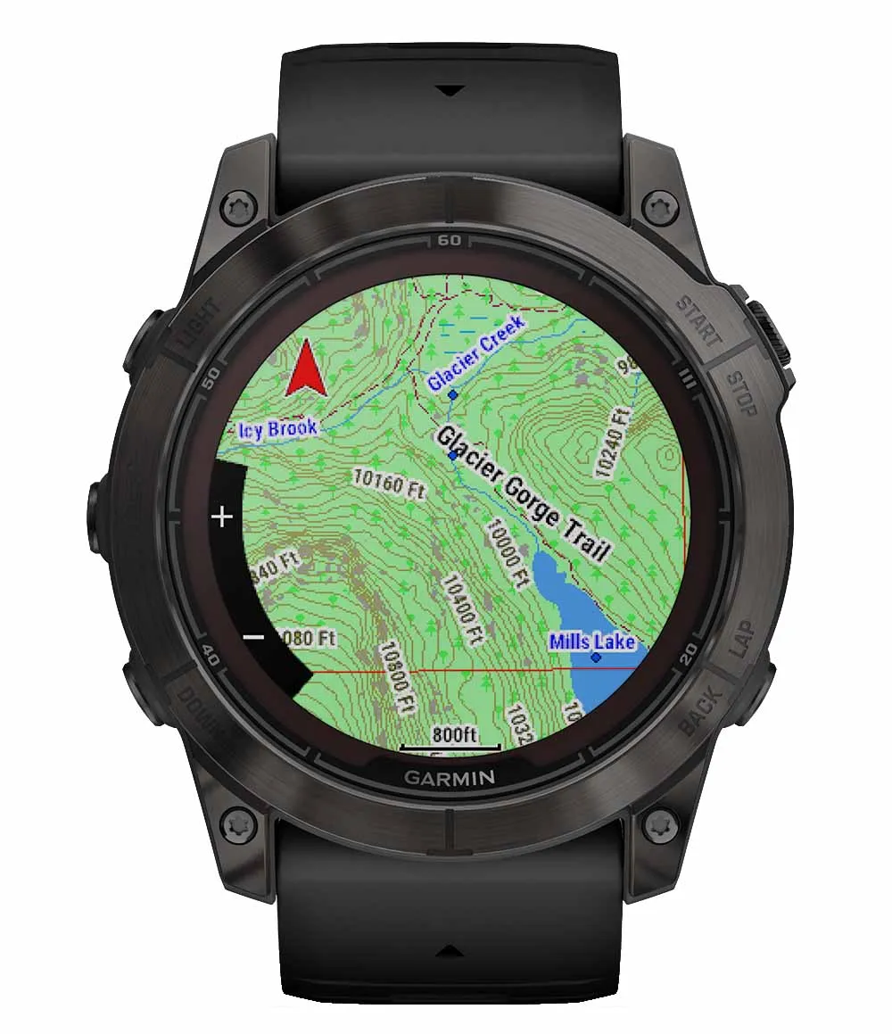 Fenix 7X Pro Saph Solar Crbn Gry Ti w/ Black Band
