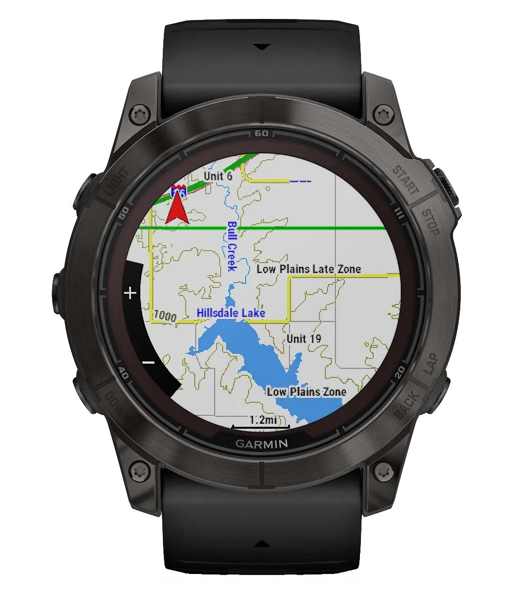 Fenix 7X Pro Saph Solar Crbn Gry Ti w/ Black Band