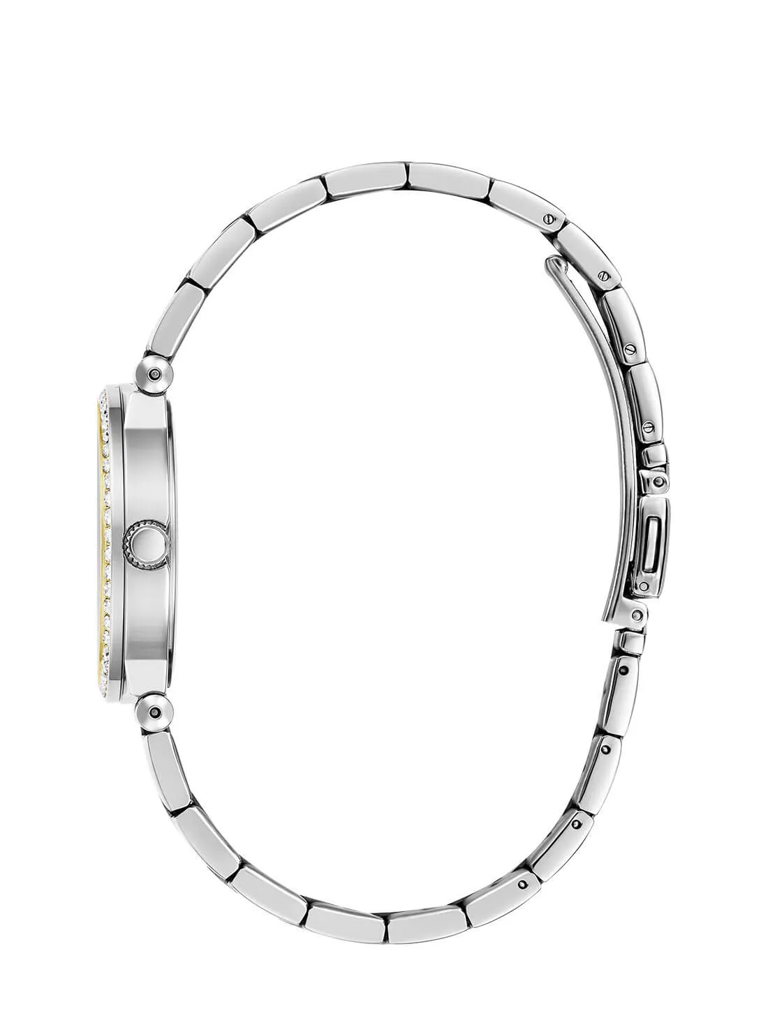 Gold and Silver Crystal Fawn Link Watch