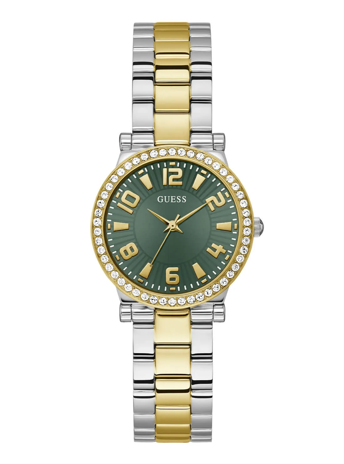 Gold and Silver Crystal Fawn Link Watch