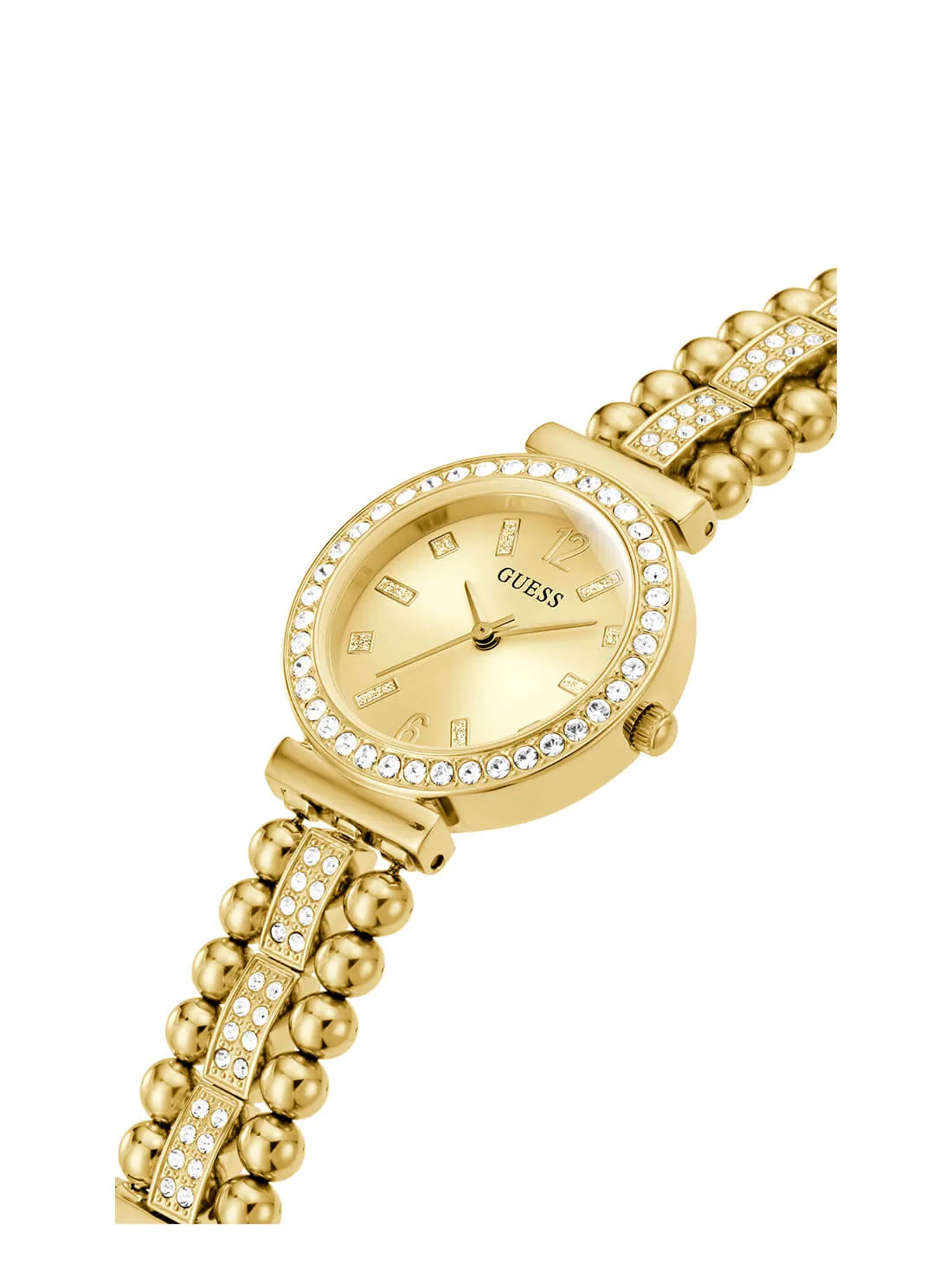 Gold Beaded Glitz Gala Watch
