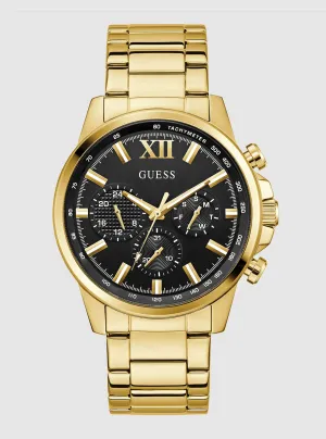 Gold Black Dial Walker Watch