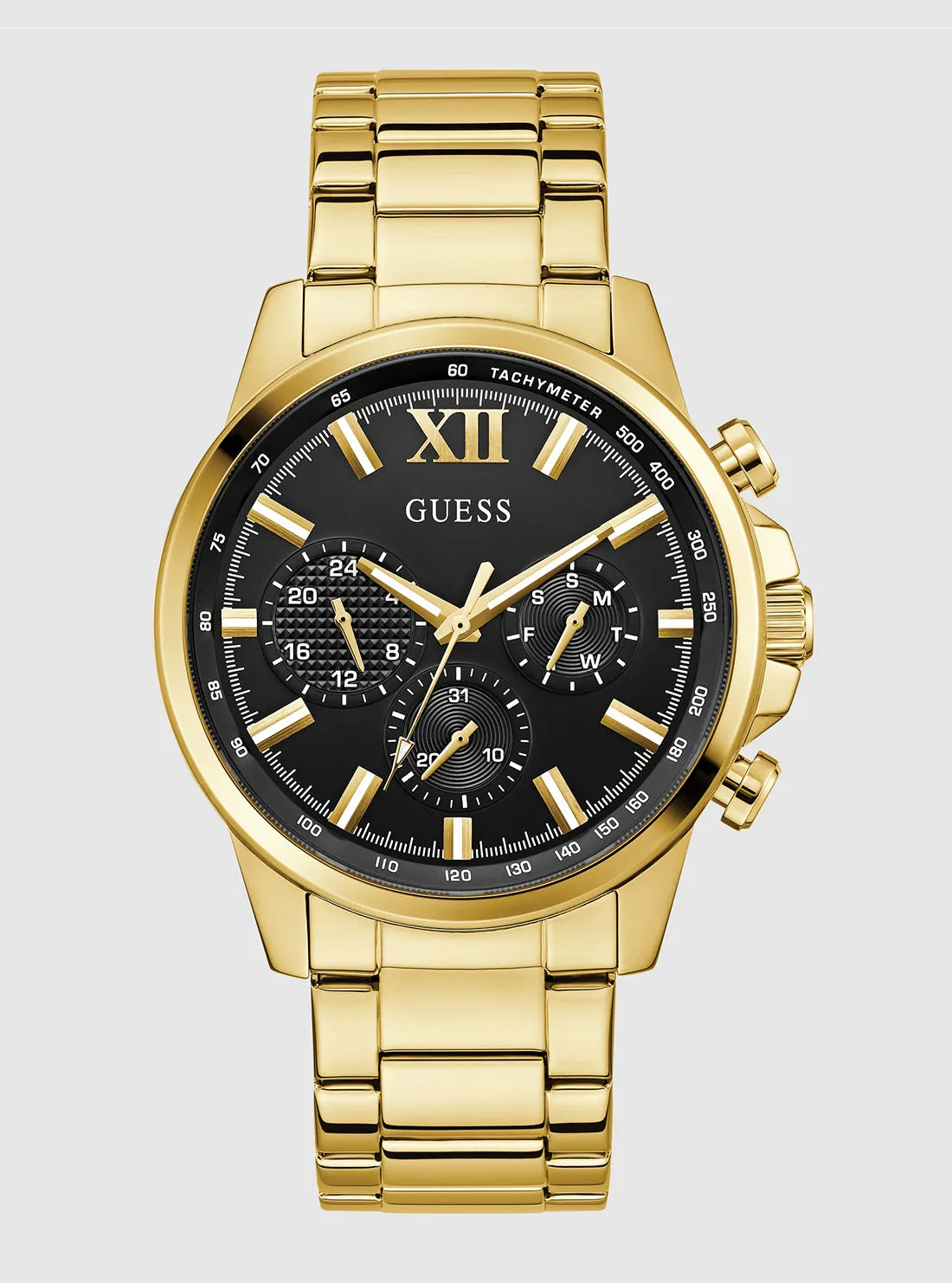 Gold Black Dial Walker Watch