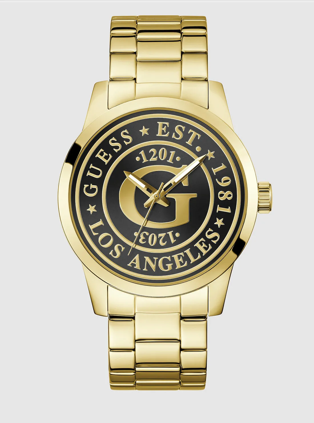 Gold Collegiate Blue Dial Watch