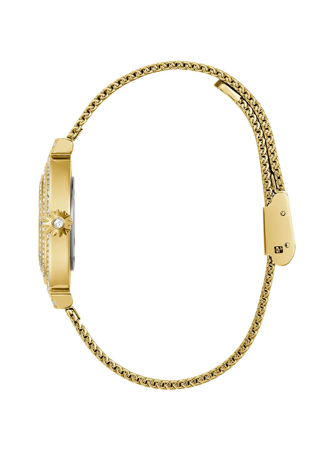 Gold Dream Crystal Mesh Watch